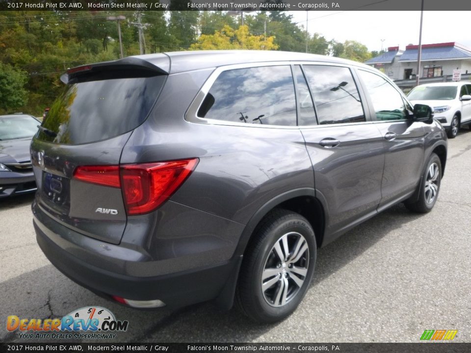 2017 Honda Pilot EX AWD Modern Steel Metallic / Gray Photo #4