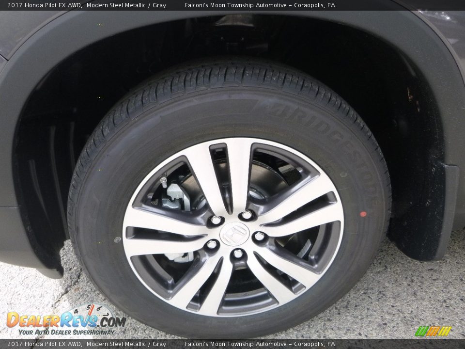 2017 Honda Pilot EX AWD Modern Steel Metallic / Gray Photo #7