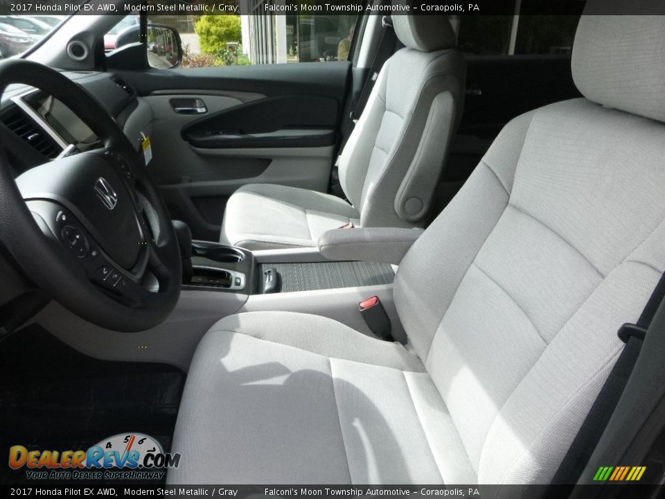 2017 Honda Pilot EX AWD Modern Steel Metallic / Gray Photo #8