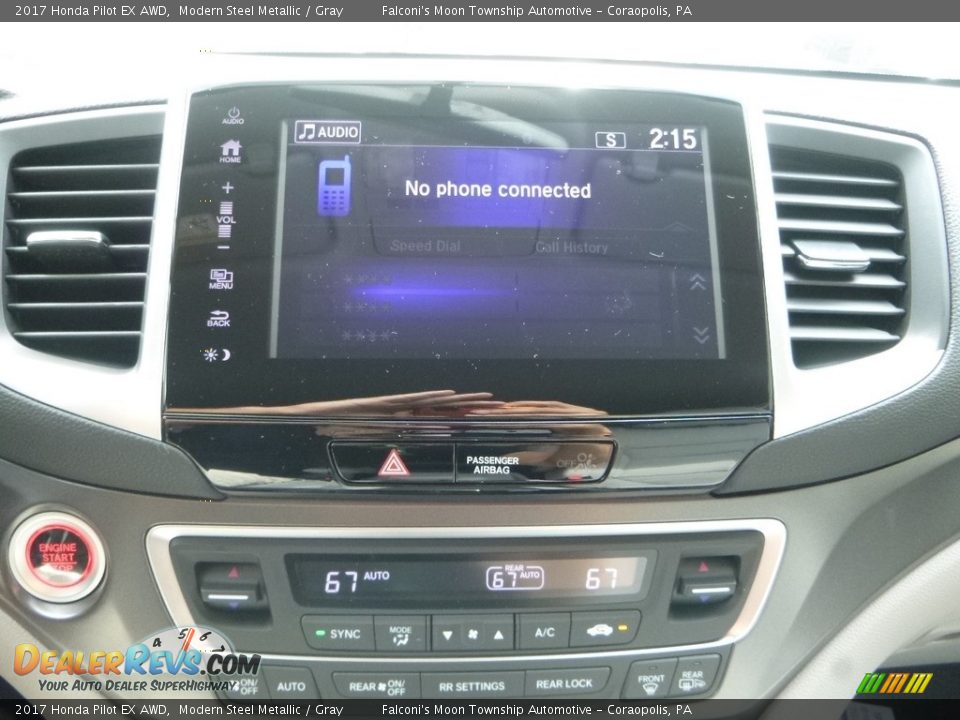 2017 Honda Pilot EX AWD Modern Steel Metallic / Gray Photo #14