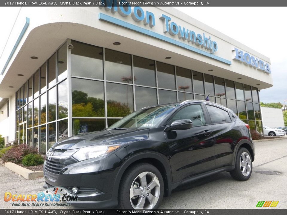 2017 Honda HR-V EX-L AWD Crystal Black Pearl / Black Photo #1