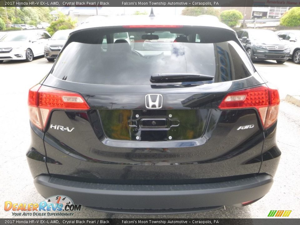 2017 Honda HR-V EX-L AWD Crystal Black Pearl / Black Photo #3