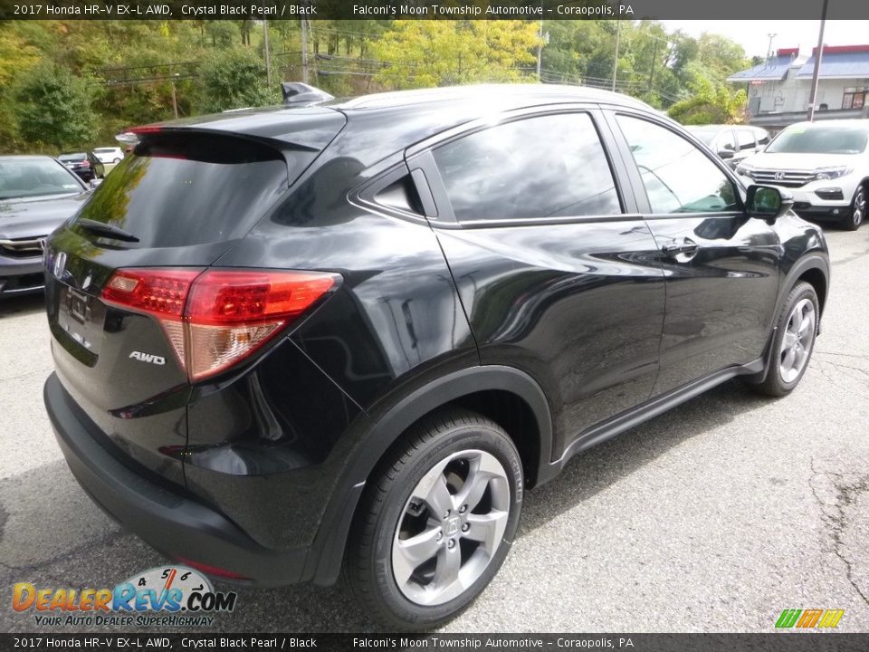2017 Honda HR-V EX-L AWD Crystal Black Pearl / Black Photo #4
