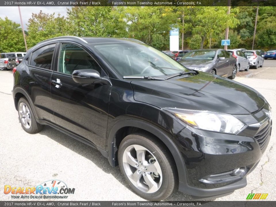2017 Honda HR-V EX-L AWD Crystal Black Pearl / Black Photo #5