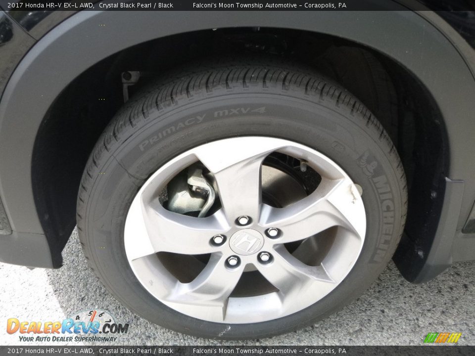 2017 Honda HR-V EX-L AWD Crystal Black Pearl / Black Photo #7