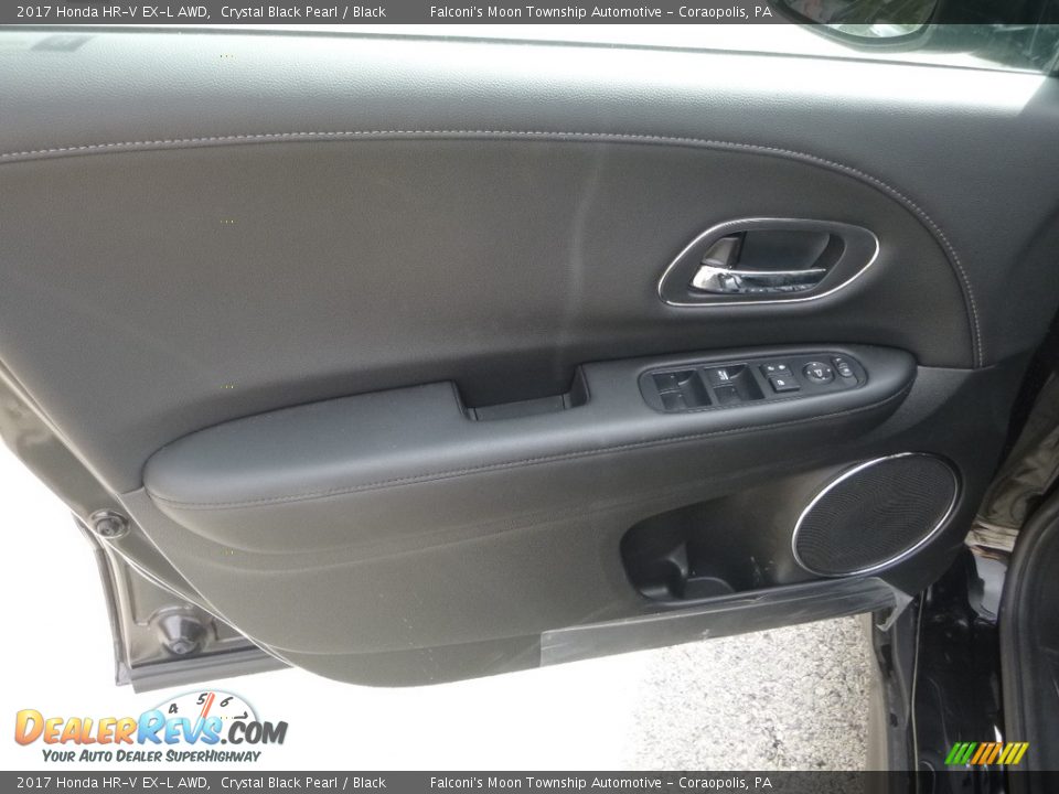 2017 Honda HR-V EX-L AWD Crystal Black Pearl / Black Photo #10