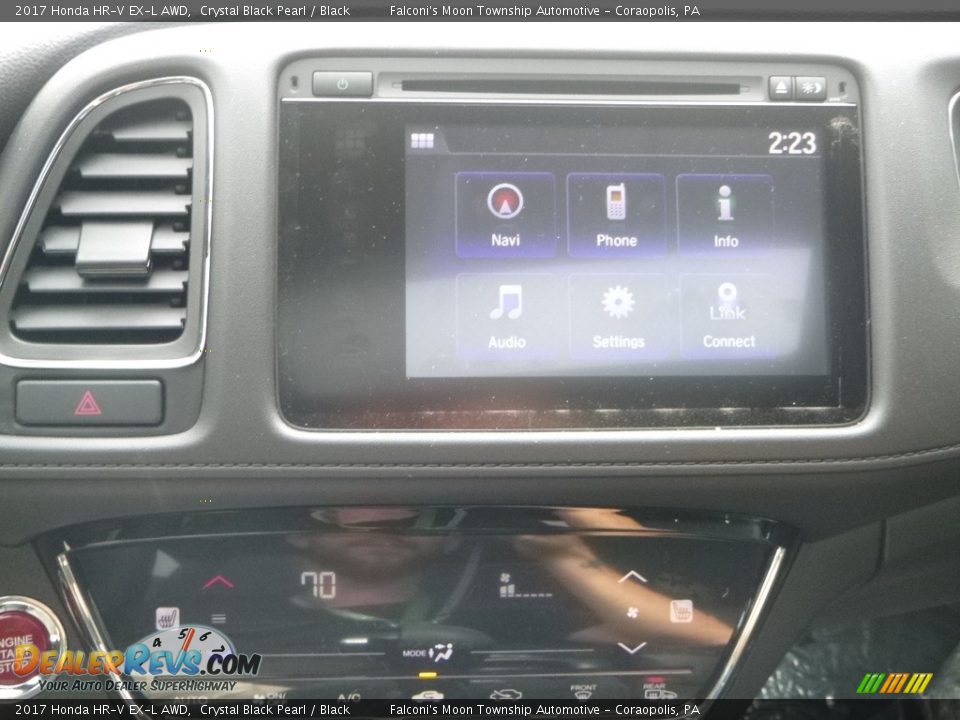2017 Honda HR-V EX-L AWD Crystal Black Pearl / Black Photo #14