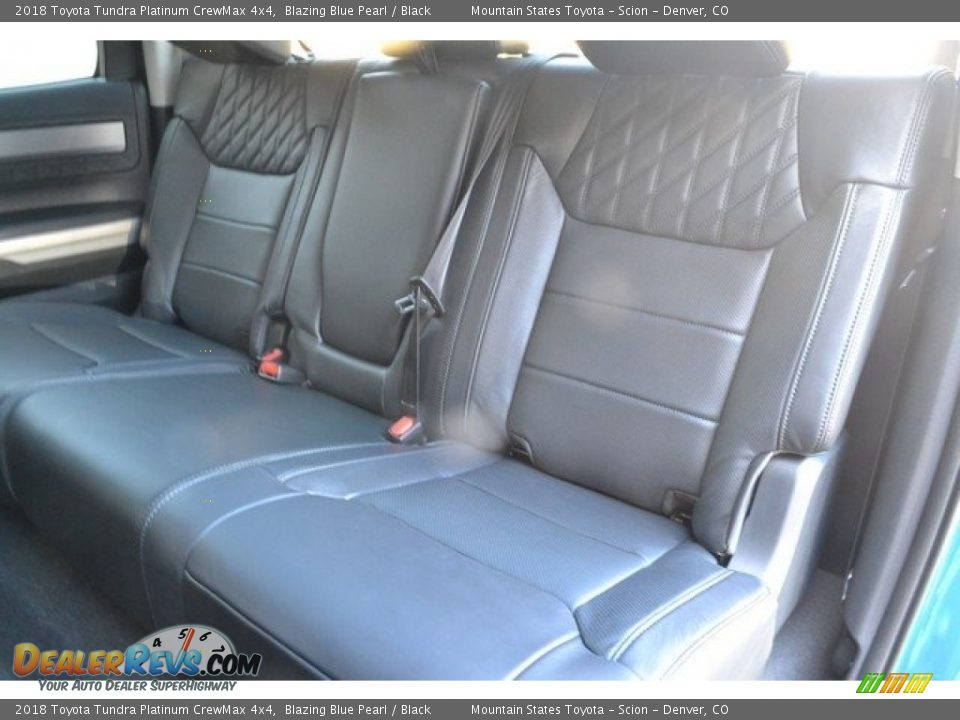 Rear Seat of 2018 Toyota Tundra Platinum CrewMax 4x4 Photo #7