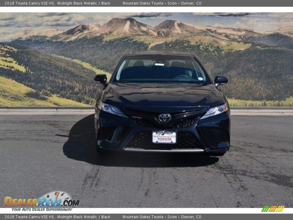 2018 Toyota Camry XSE V6 Midnight Black Metallic / Black Photo #2
