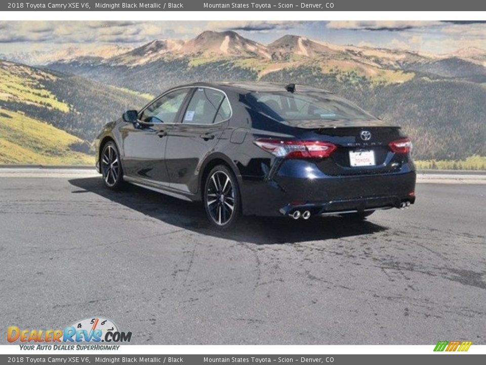 2018 Toyota Camry XSE V6 Midnight Black Metallic / Black Photo #3