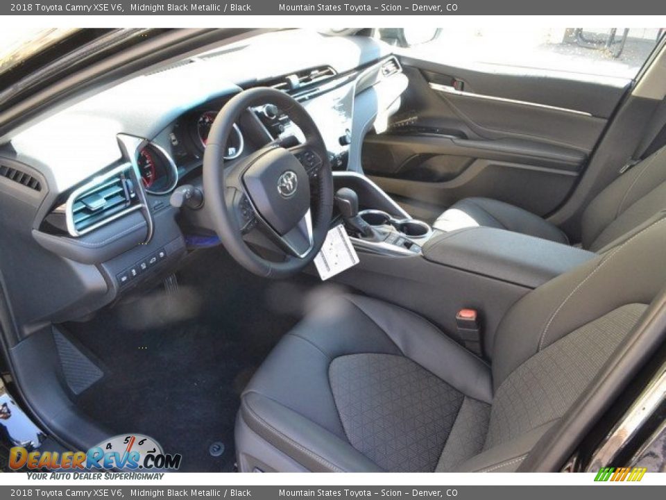 2018 Toyota Camry XSE V6 Midnight Black Metallic / Black Photo #5