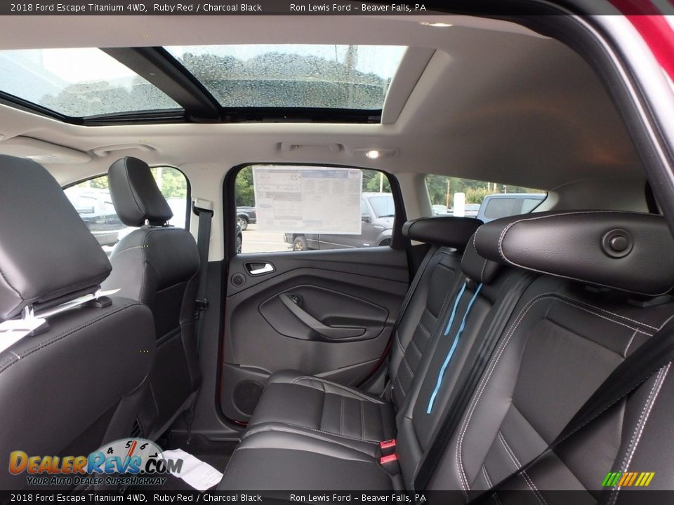 Rear Seat of 2018 Ford Escape Titanium 4WD Photo #11