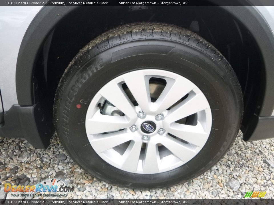 2018 Subaru Outback 2.5i Premium Ice Silver Metallic / Black Photo #10