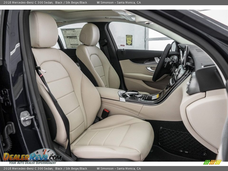 2018 Mercedes-Benz C 300 Sedan Black / Silk Beige/Black Photo #2