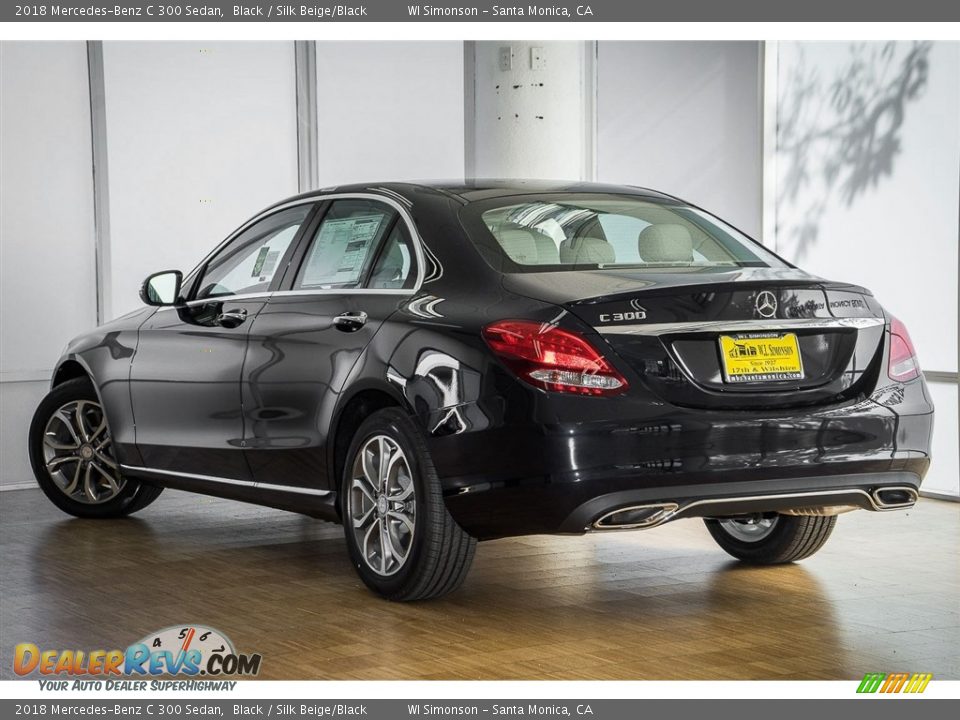 2018 Mercedes-Benz C 300 Sedan Black / Silk Beige/Black Photo #3
