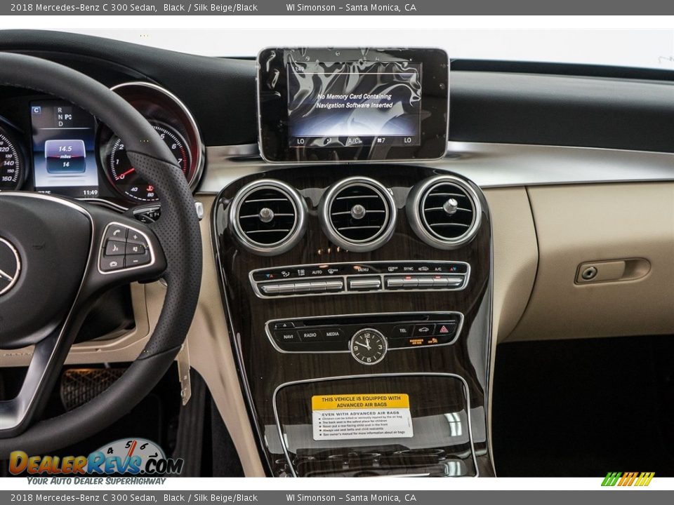 2018 Mercedes-Benz C 300 Sedan Black / Silk Beige/Black Photo #5