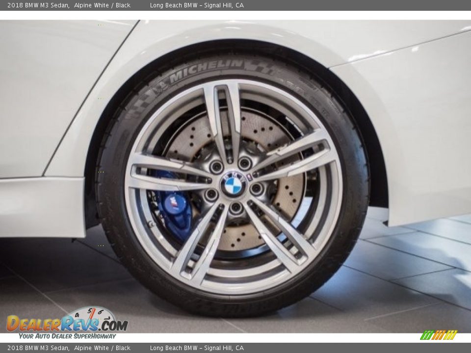 2018 BMW M3 Sedan Alpine White / Black Photo #9