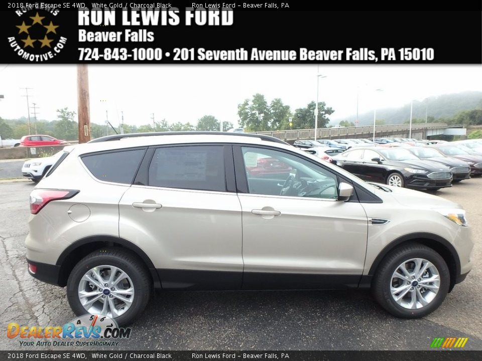 2018 Ford Escape SE 4WD White Gold / Charcoal Black Photo #1