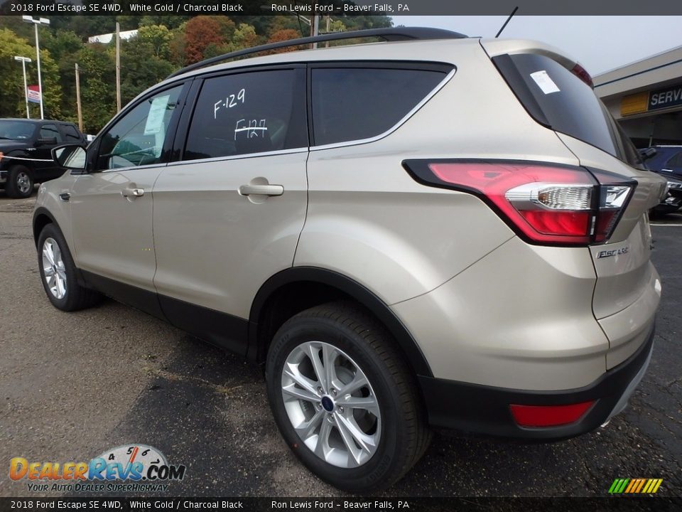 2018 Ford Escape SE 4WD White Gold / Charcoal Black Photo #5