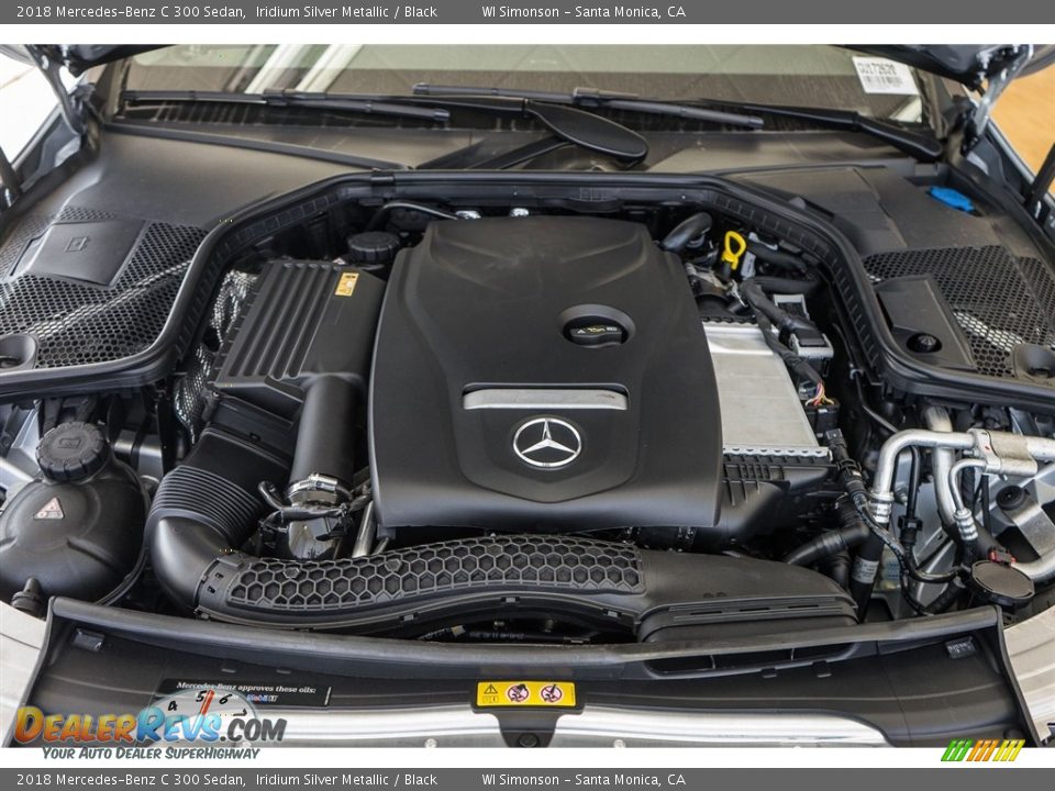 2018 Mercedes-Benz C 300 Sedan Iridium Silver Metallic / Black Photo #6