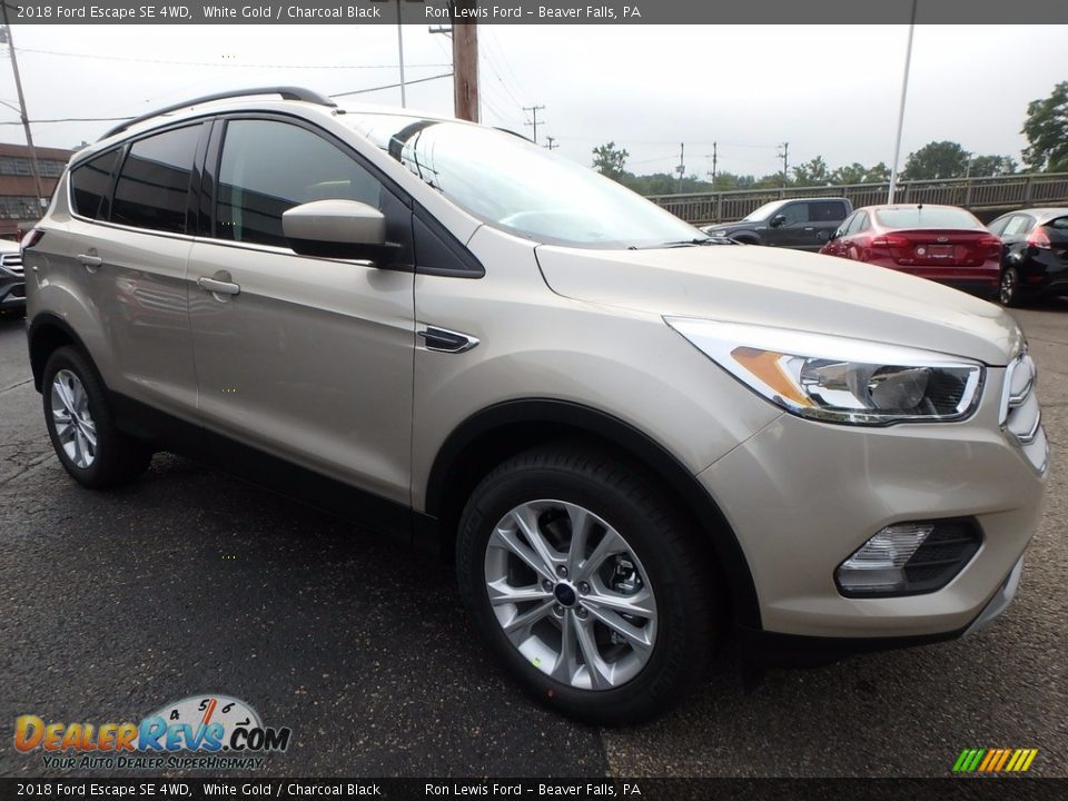 2018 Ford Escape SE 4WD White Gold / Charcoal Black Photo #9