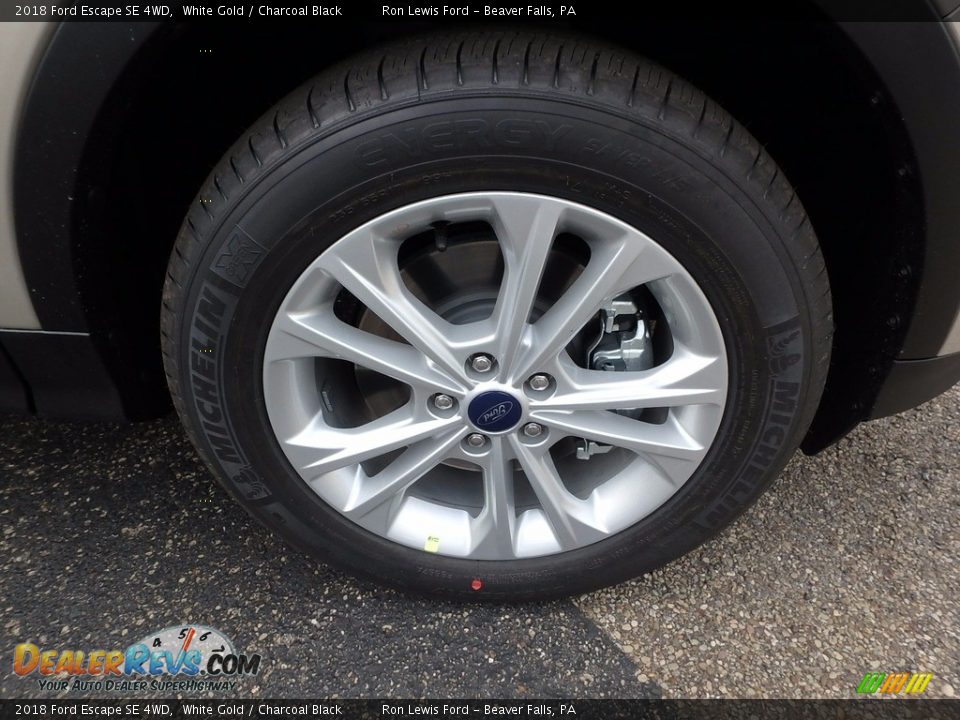 2018 Ford Escape SE 4WD White Gold / Charcoal Black Photo #10