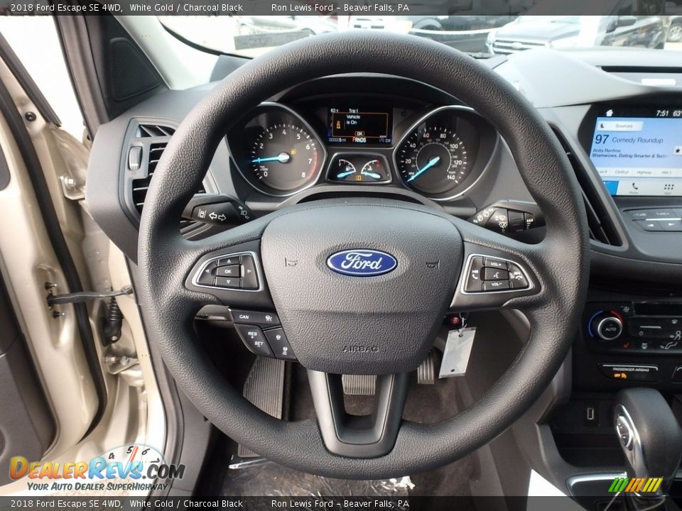 2018 Ford Escape SE 4WD White Gold / Charcoal Black Photo #16
