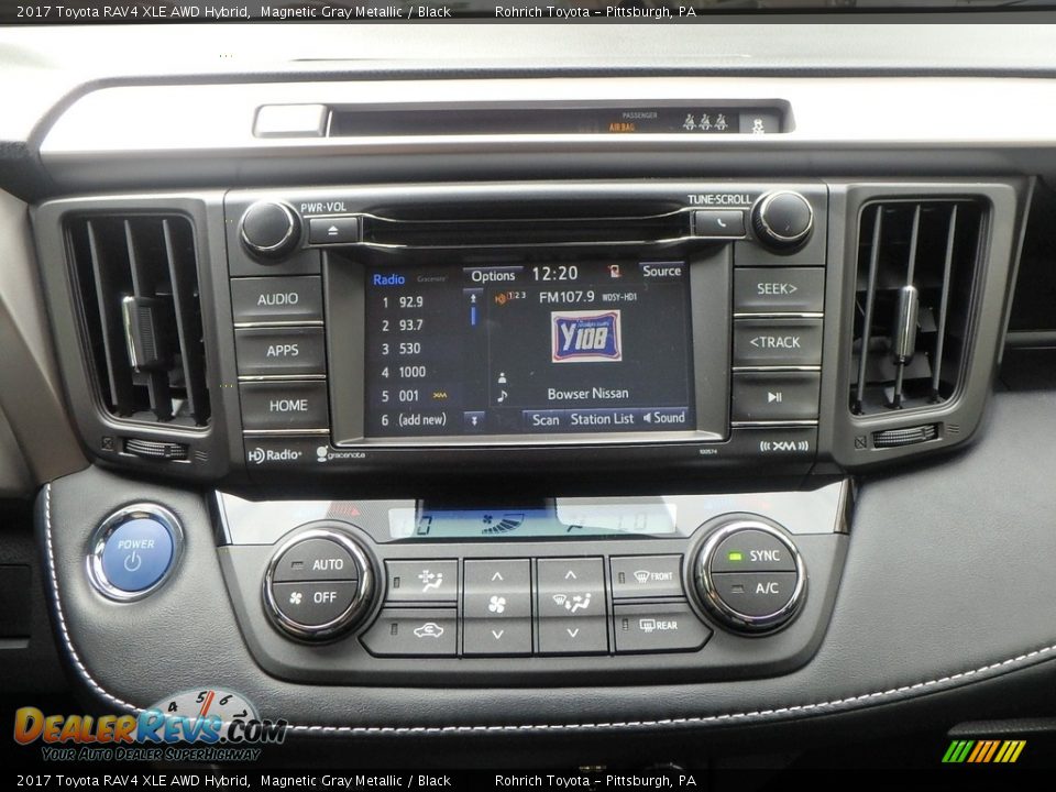 2017 Toyota RAV4 XLE AWD Hybrid Magnetic Gray Metallic / Black Photo #12