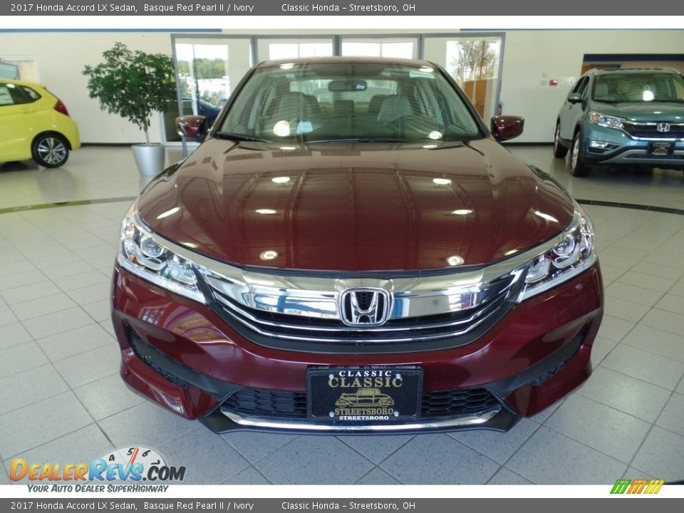 2017 Honda Accord LX Sedan Basque Red Pearl II / Ivory Photo #3