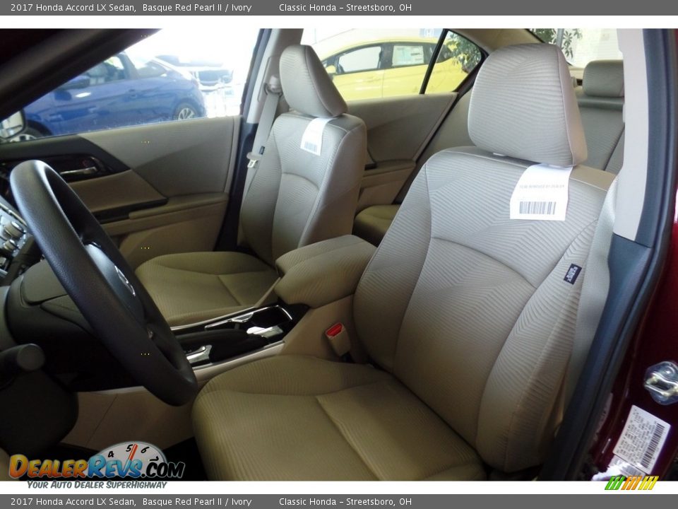 2017 Honda Accord LX Sedan Basque Red Pearl II / Ivory Photo #6