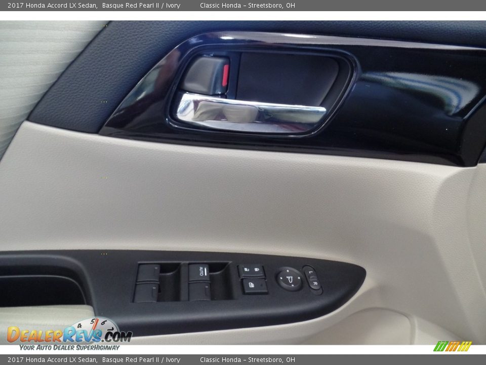 2017 Honda Accord LX Sedan Basque Red Pearl II / Ivory Photo #8