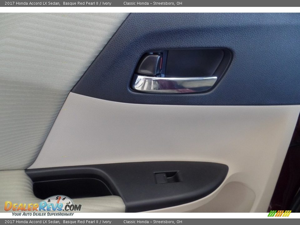 2017 Honda Accord LX Sedan Basque Red Pearl II / Ivory Photo #9