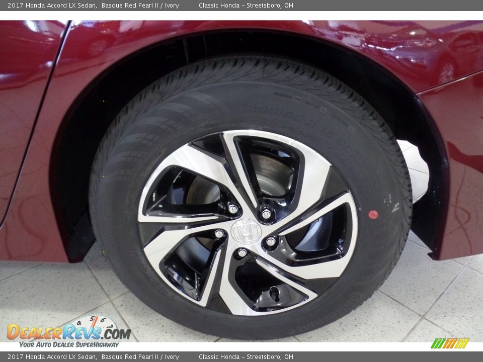 2017 Honda Accord LX Sedan Basque Red Pearl II / Ivory Photo #16