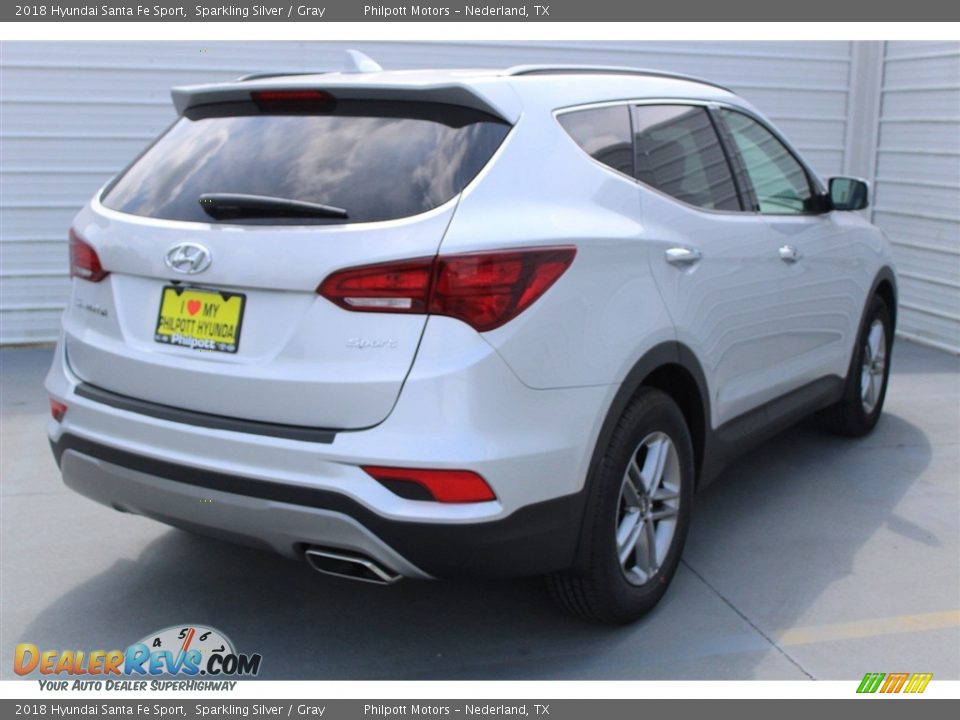 2018 Hyundai Santa Fe Sport Sparkling Silver / Gray Photo #8