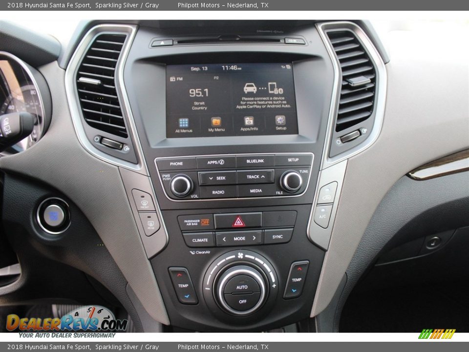 2018 Hyundai Santa Fe Sport Sparkling Silver / Gray Photo #14