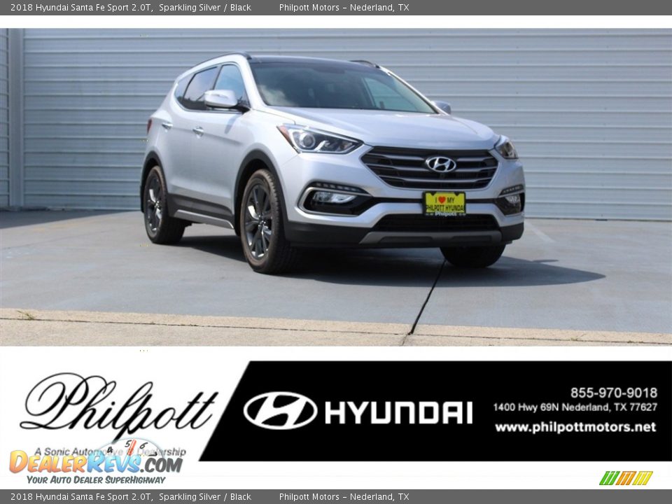2018 Hyundai Santa Fe Sport 2.0T Sparkling Silver / Black Photo #1