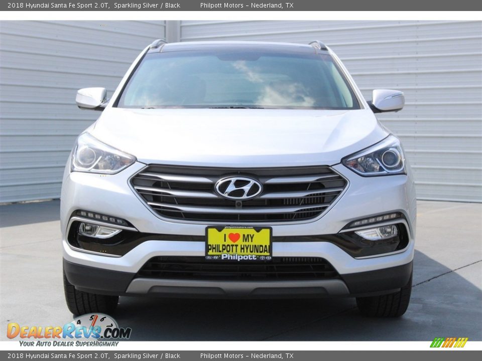 2018 Hyundai Santa Fe Sport 2.0T Sparkling Silver / Black Photo #2