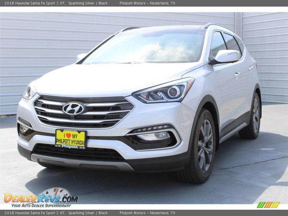 2018 Hyundai Santa Fe Sport 2.0T Sparkling Silver / Black Photo #3