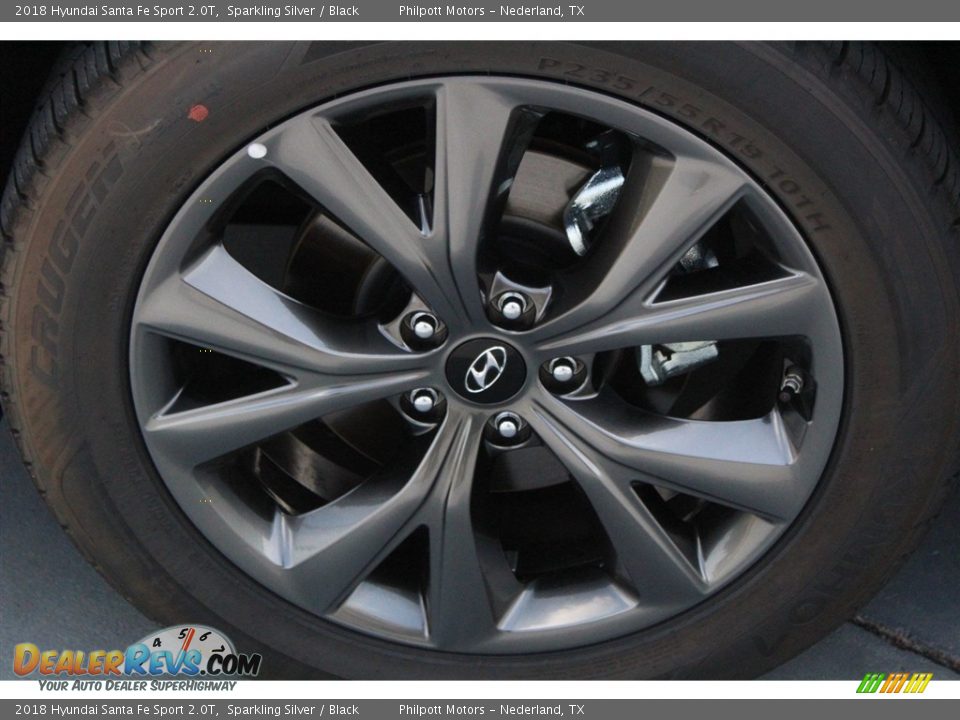 2018 Hyundai Santa Fe Sport 2.0T Sparkling Silver / Black Photo #5