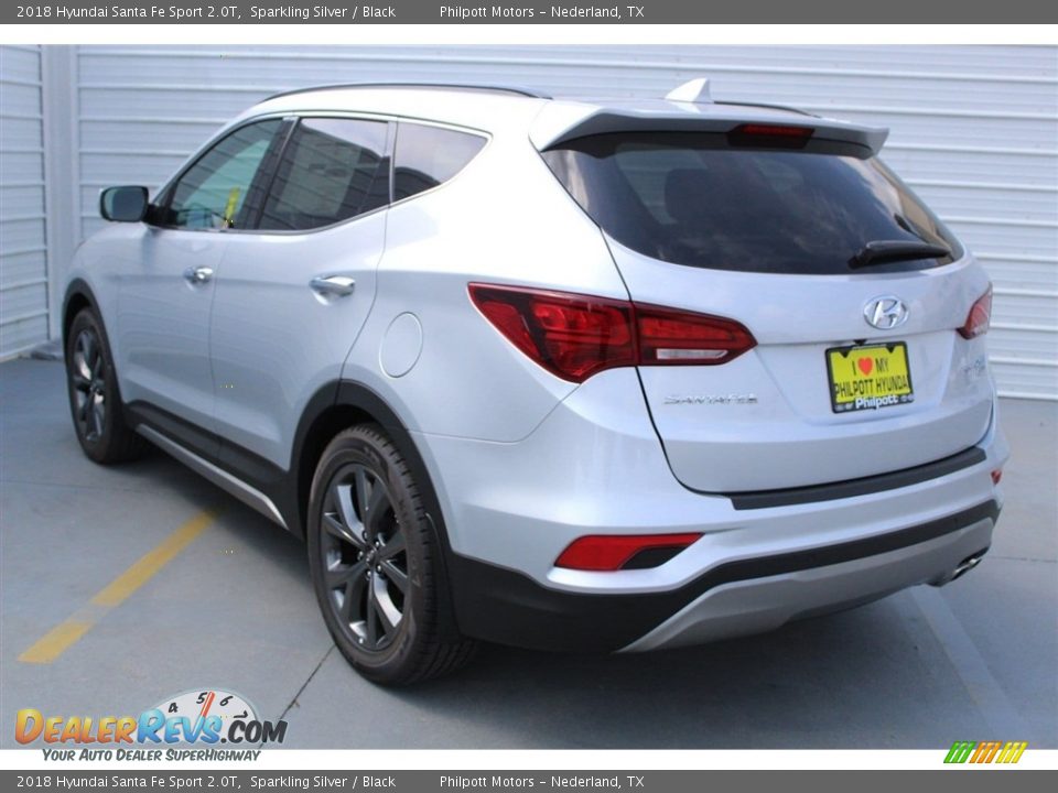 2018 Hyundai Santa Fe Sport 2.0T Sparkling Silver / Black Photo #6