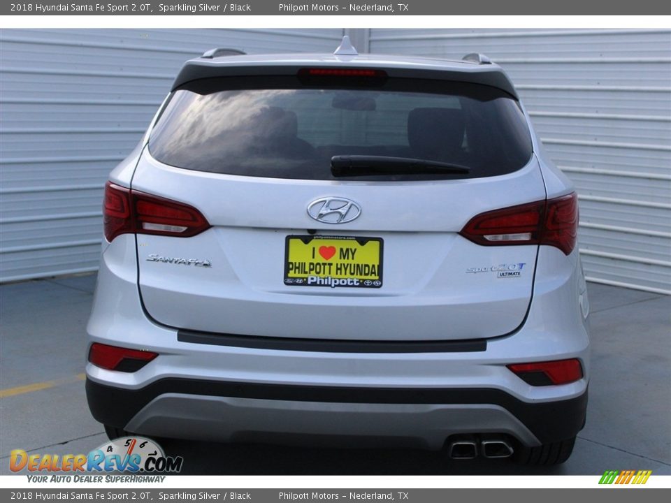 2018 Hyundai Santa Fe Sport 2.0T Sparkling Silver / Black Photo #7