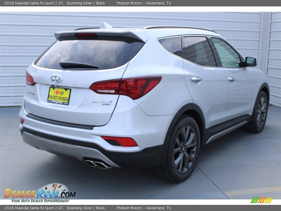 2018 Hyundai Santa Fe Sport 2.0T Sparkling Silver / Black Photo #8