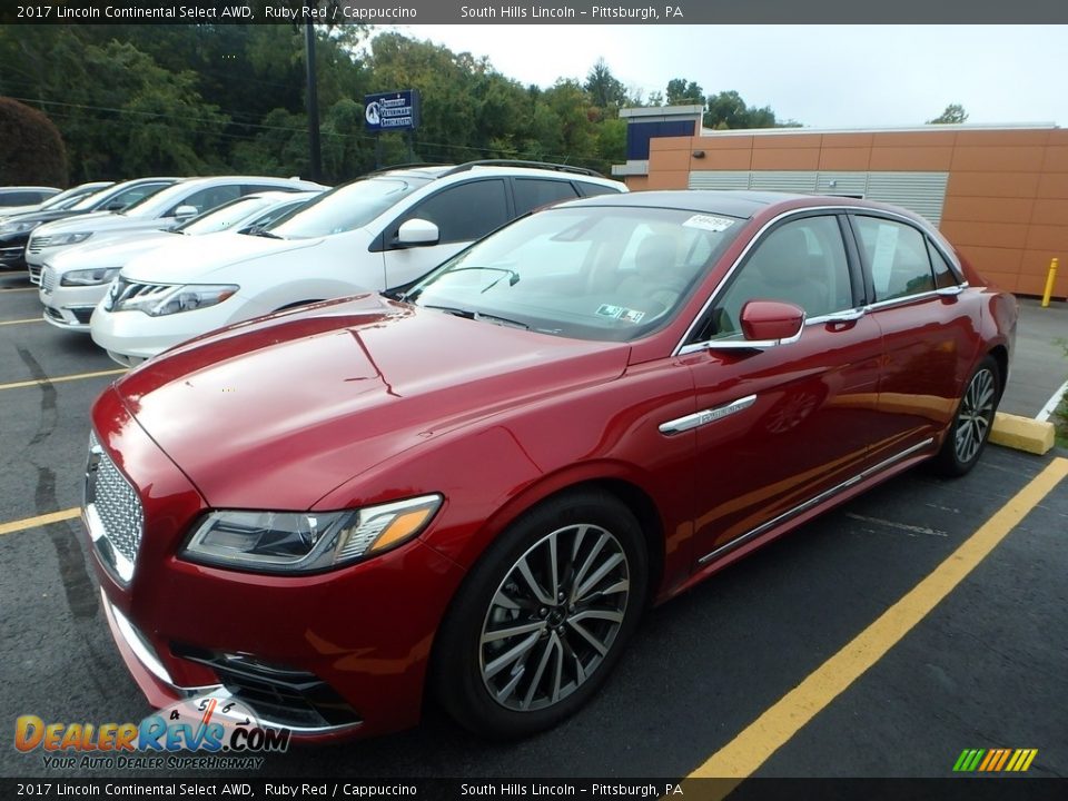 2017 Lincoln Continental Select AWD Ruby Red / Cappuccino Photo #1