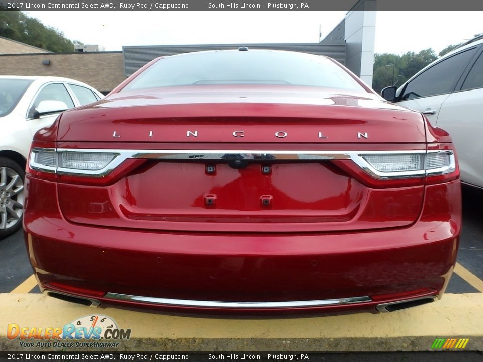 2017 Lincoln Continental Select AWD Ruby Red / Cappuccino Photo #3