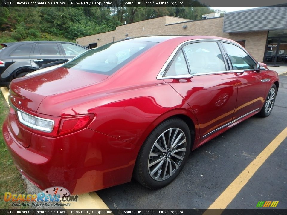 2017 Lincoln Continental Select AWD Ruby Red / Cappuccino Photo #4