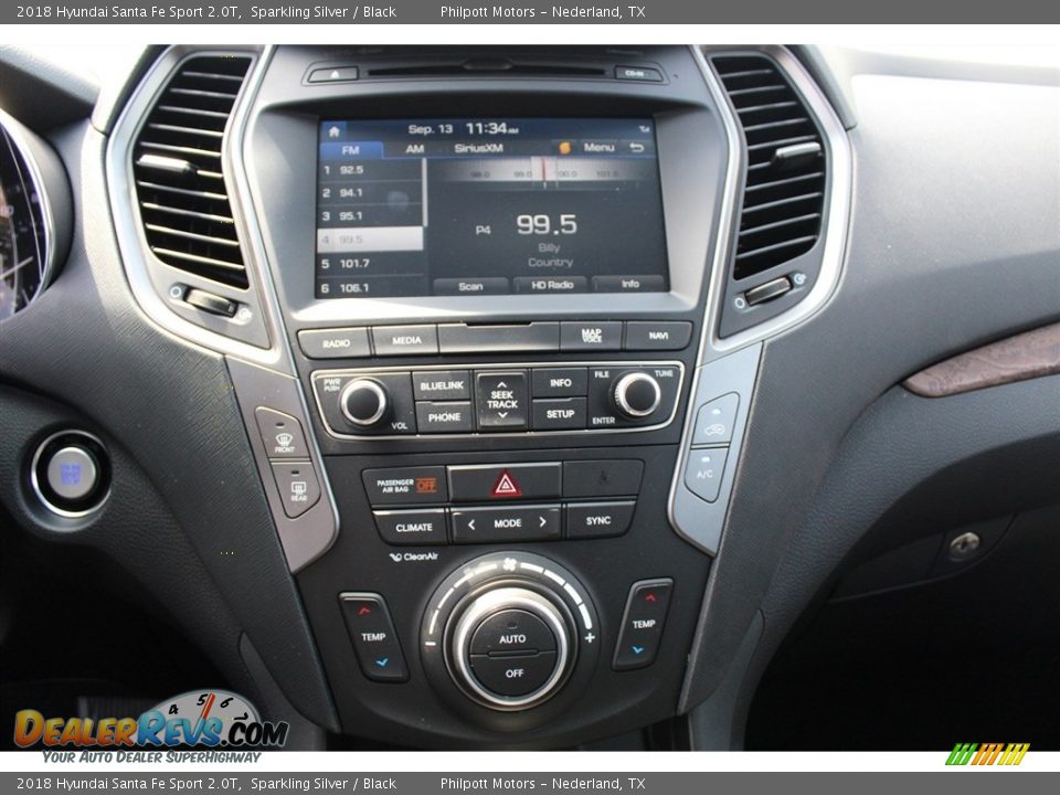 2018 Hyundai Santa Fe Sport 2.0T Sparkling Silver / Black Photo #16