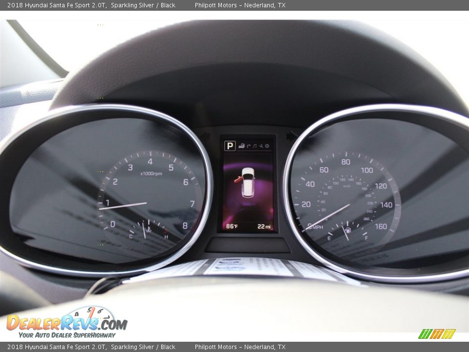 2018 Hyundai Santa Fe Sport 2.0T Sparkling Silver / Black Photo #22