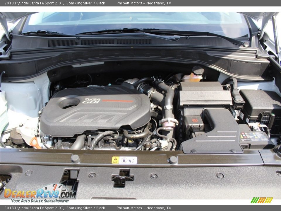 2018 Hyundai Santa Fe Sport 2.0T Sparkling Silver / Black Photo #30