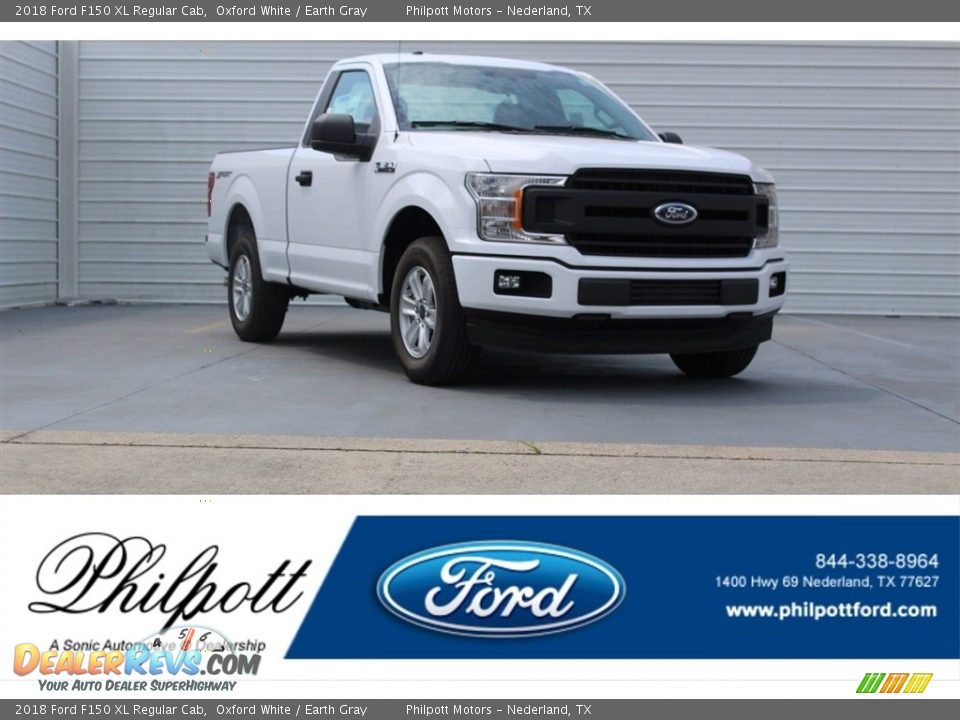 2018 Ford F150 XL Regular Cab Oxford White / Earth Gray Photo #1