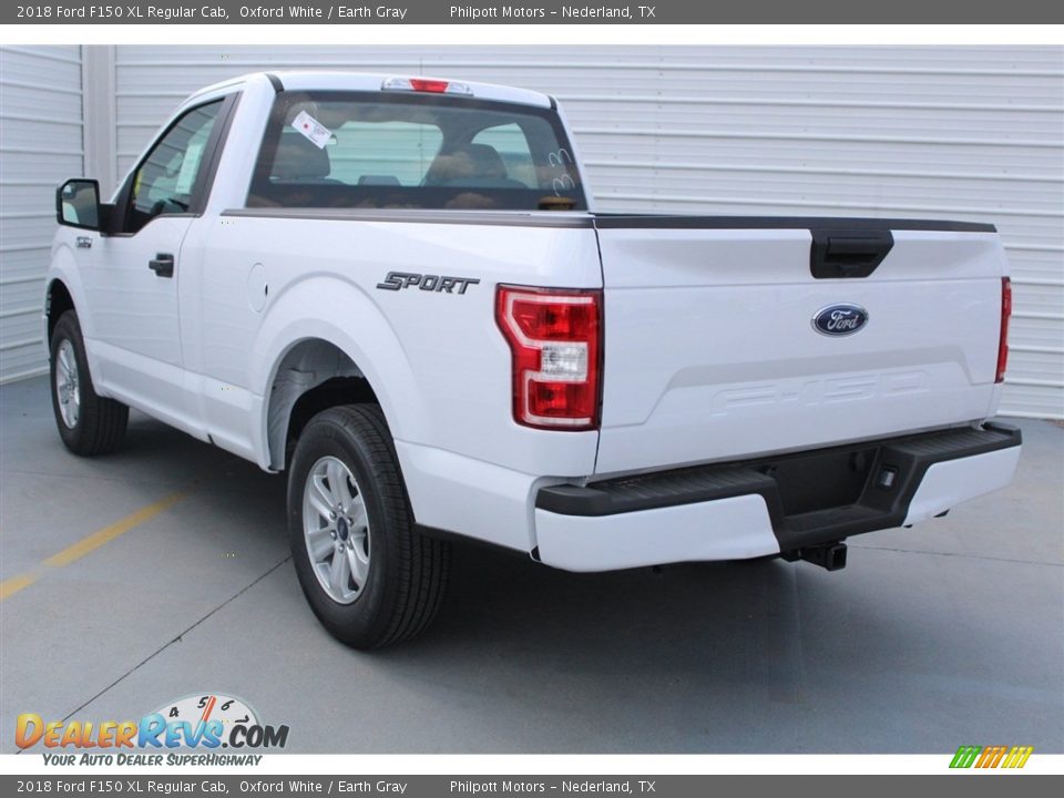 2018 Ford F150 XL Regular Cab Oxford White / Earth Gray Photo #6
